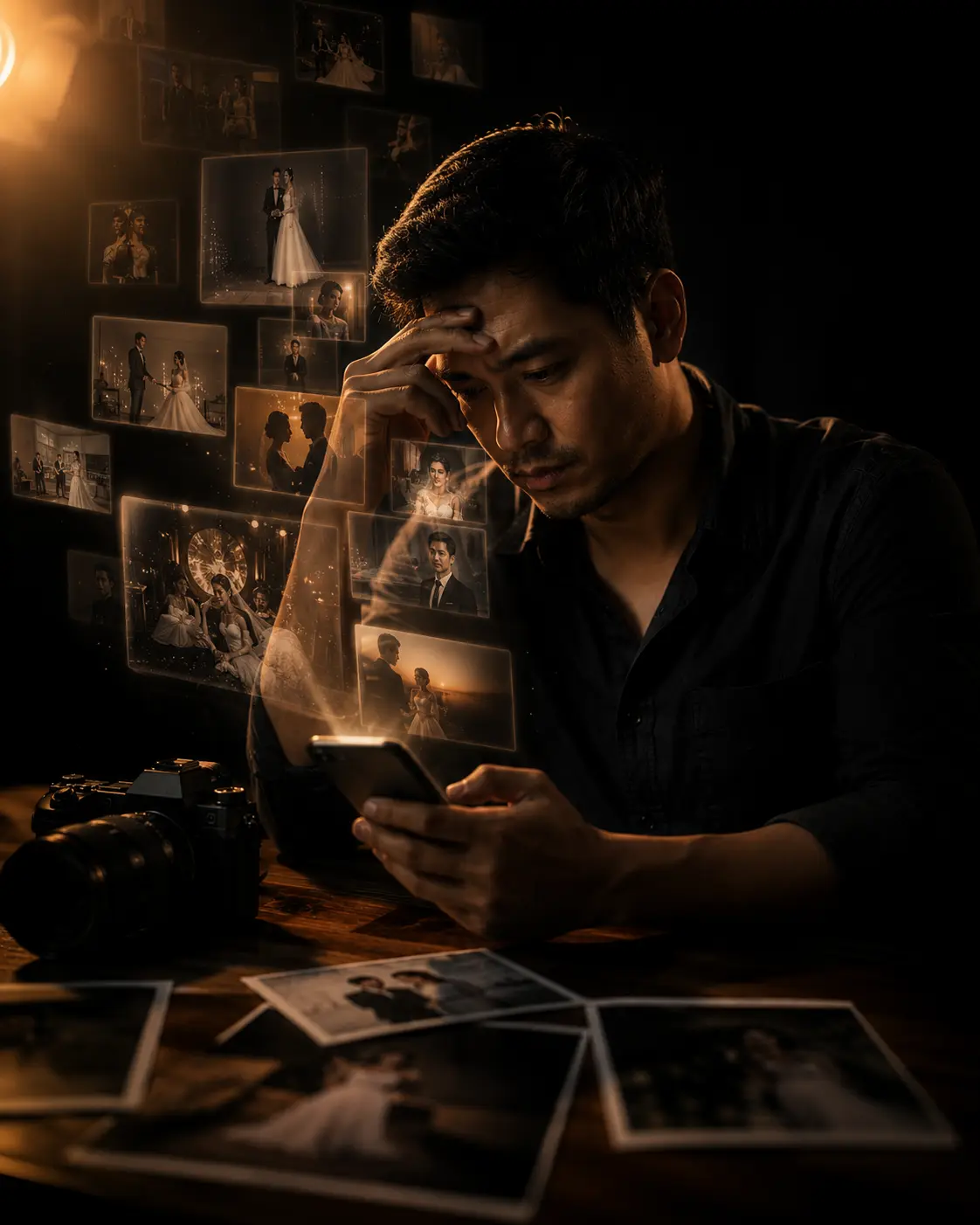 Fotografer membandingkan diri dengan hasil kerja kompetitor